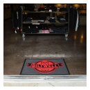 Biltwell Bulldog floor mat black/red - 36"X24"