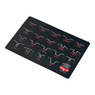 Biltwell counter mat 10"x15" - handlebar chart