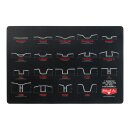 Biltwell counter mat 10"x15" - handlebar chart