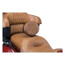 Kuryakyn Plug-N-Go Driver Backrest with Tan Pad