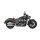 V&H Twin slash round slip ons chrome