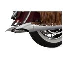 V&H turndown slip ons chrome