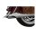V&H turndown slip ons chrome