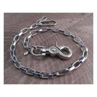 Amigaz Moderne Chrom Geldbörsenkette 16" (40cm)