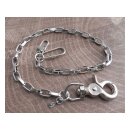 Amigaz Moderne Chrom Geldbörsenkette 16" (40cm)