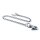 Amigaz Splicer Chrome Wallet Chain 16"
