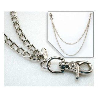 Amigaz Splicer Chrome Double Long Wallet Chain