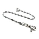 Amigaz Profile Skull Pewter Wallet Chain 19"