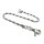 Amigaz Profile Skull Pewter Wallet Chain 19"