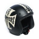 WCC Gangscript open face helmet black