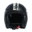WCC Gangscript open face helmet black