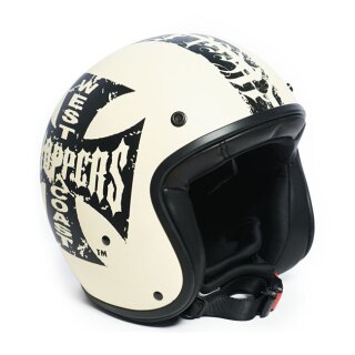 WCC Gangscript open face helmet ivory