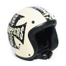 WCC Gangscript open face helmet ivory