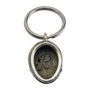Biltwell key fob Gringo helmet, cast white brass