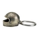Biltwell key fob Gringo helmet, cast white brass