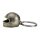 Biltwell key fob Gringo helmet, cast white brass