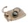 Biltwell key fob Gringo helmet, cast white brass