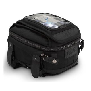 Burly Voyager Motorrad Cafe Racer Tankrucksack schwarz