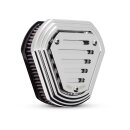 Burly, hex air cleaner kit. Chrome