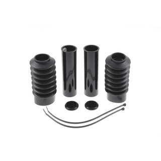 Gabel Cover Abdeckung Set Schwarz für Harley XL Sportster 48 Forty Eight 10-15