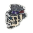 LT, TOP HAT SKULL MINI PATCH
