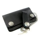 Amigaz Black Leather Biker Chain Wallet