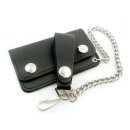 Amigaz Black Leather Biker Chain Wallet Jr.