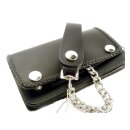 Amigaz Black Leather Biker Chain Wallet