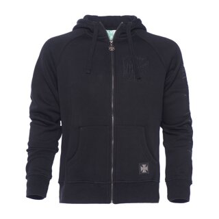 WCC Laser zip hoodie black