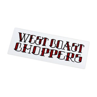 WCC Clutch Logo sticker white 10x4 cm