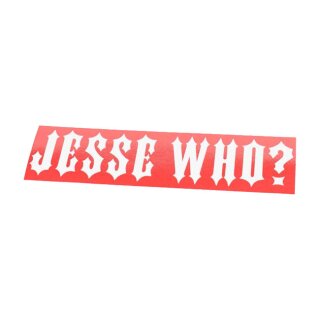 WCC Jesse Who sticker red 12x4 cm