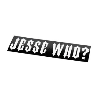 WCC Jesse Who sticker black 12x4 cm