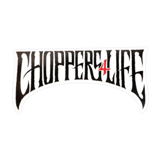 WCC Choppers For Life sticker white  128X62 mm