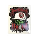 WCC Flatbillers sticker white 80X100 mm