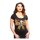 Lucky 13 Leopard Bow Skull T-shirt black