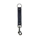 Lucky 13 MGF CO leather embossed keychain black