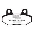 EBC DOUBLE-H SINTERED BRAKE PAD SET FRONT