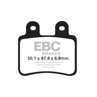 EBC ORGANIC BRAKE PAD SET REAR