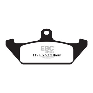 EBC ORGANIC BRAKE PAD SET FRONT