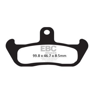 EBC ORGANIC BRAKE PAD SET FRONT