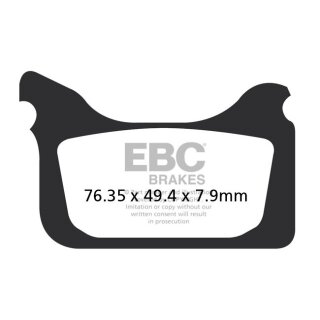 EBC MXS FORMULA MX RACE PAD SET
