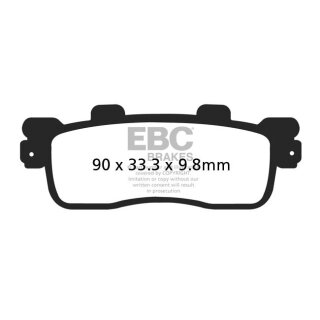 EBC ORGANIC BRAKE PAD SET FRONT
