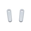 Kuryakyn passenger board block off plates chrome