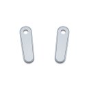 Kuryakyn passenger board block off plates chrome