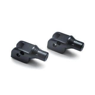 Kuryakyn tapered footpeg adapters satin black