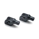 Kuryakyn tapered footpeg adapters satin black