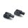 Kuryakyn tapered footpeg adapters satin black
