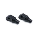 Kuryakyn tapered footpeg adapters satin black