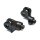 Kuryakyn splined footpeg adapters gloss black