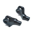 Kuryakyn tapered footpeg adapters satin black